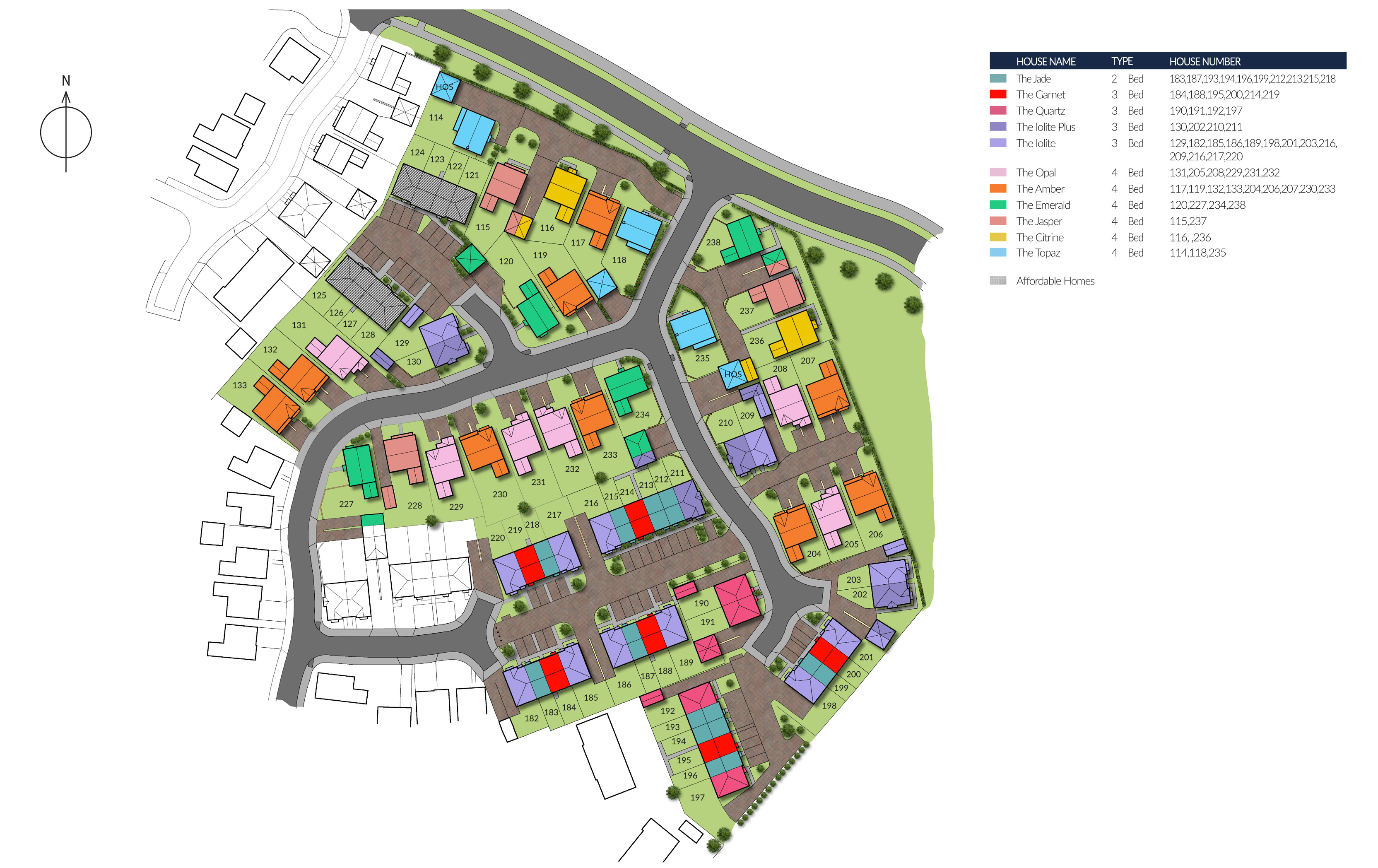 Springfield Park Site Map - Cyden Homes
