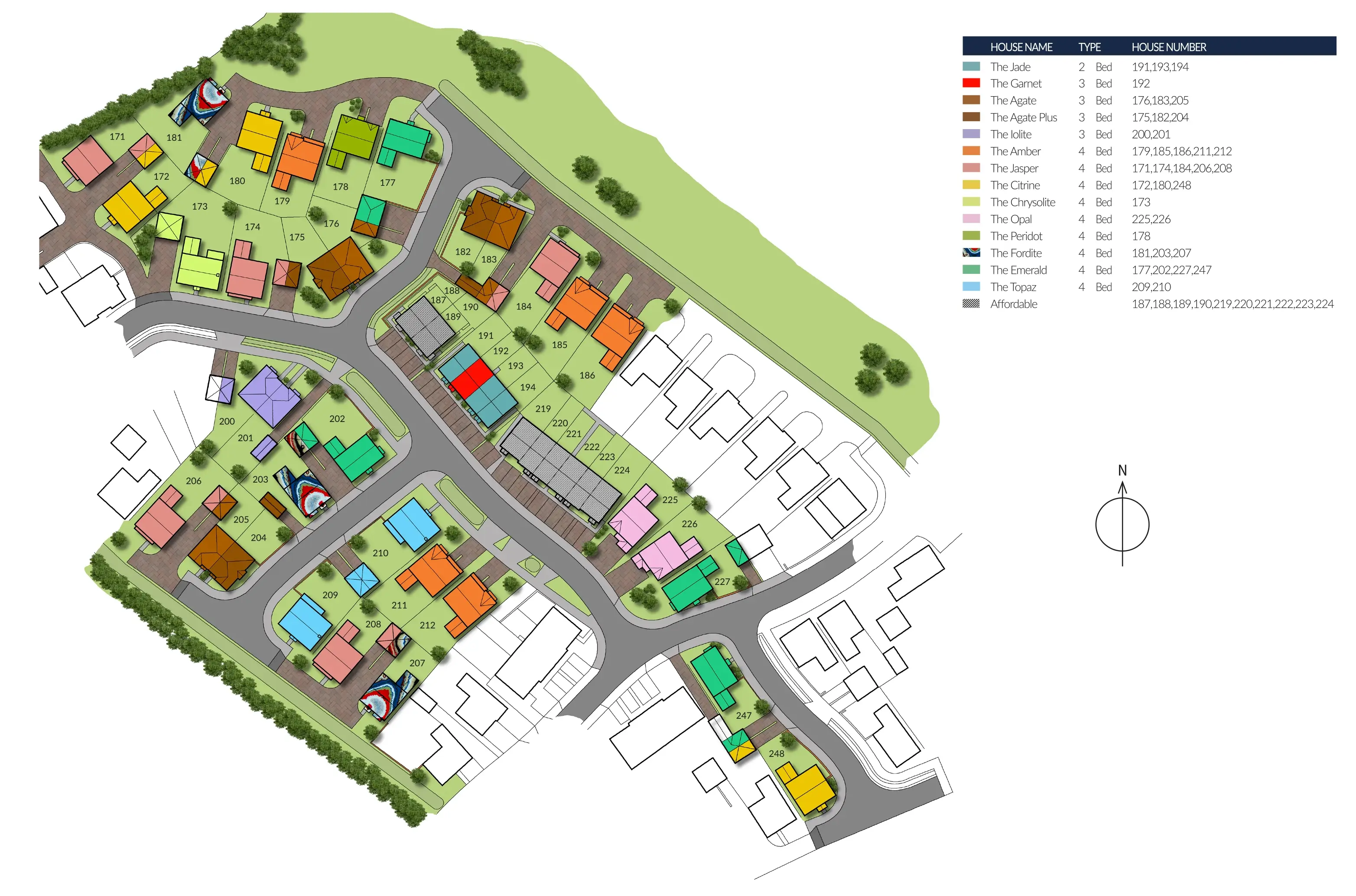 Alexander Park Site Map - Cyden Homes