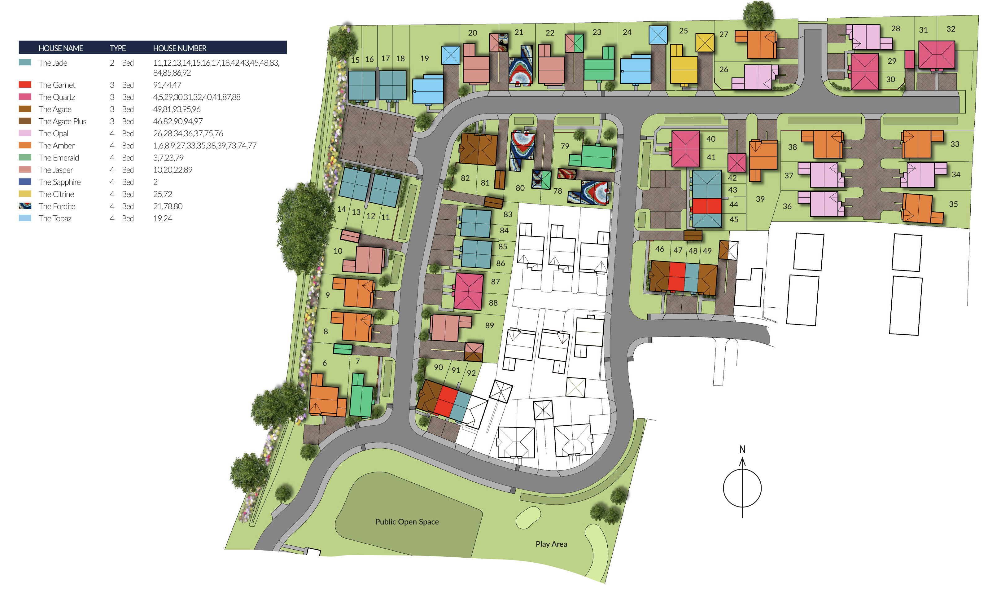 Wesley Gardens Site Map - Cyden Homes