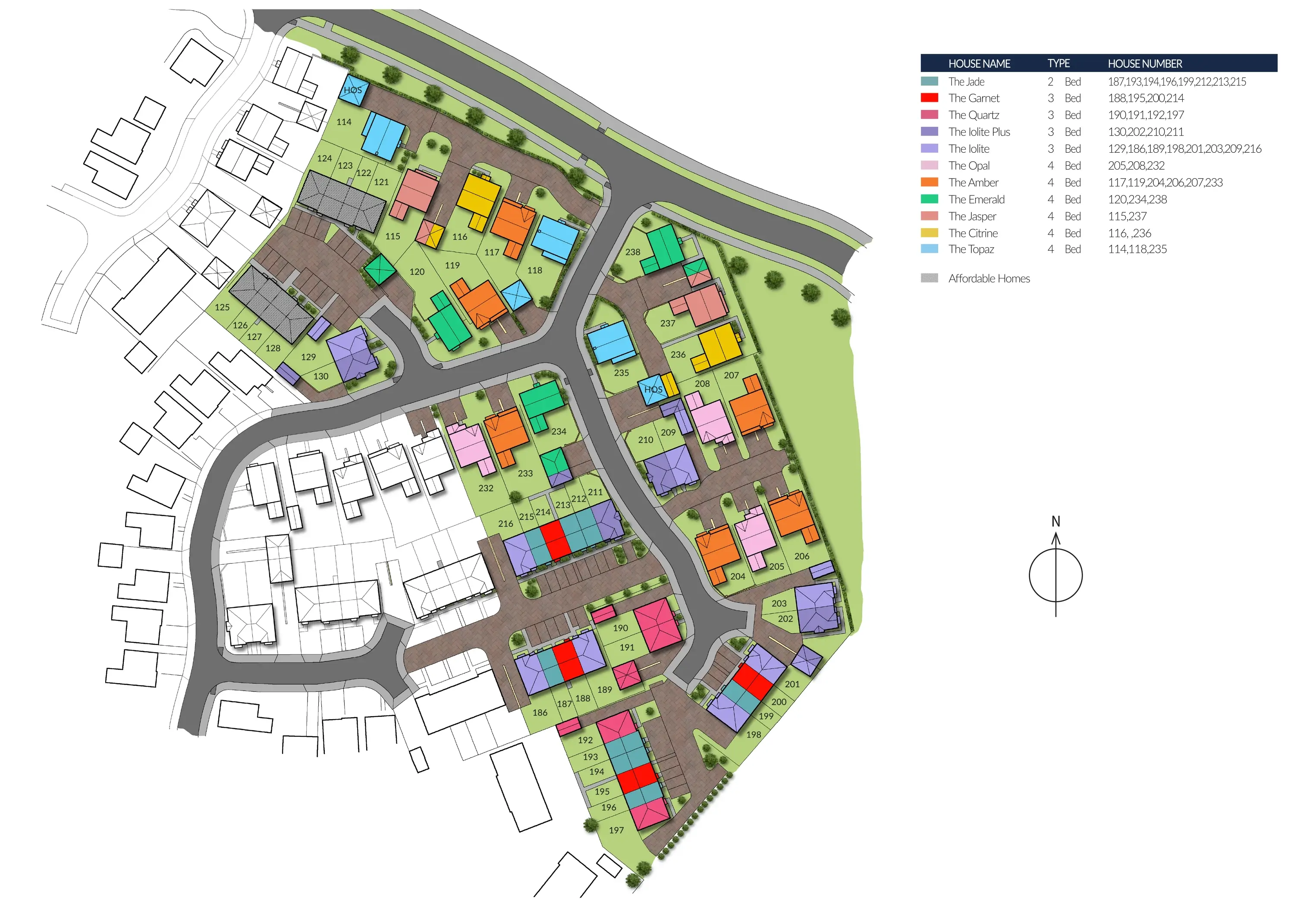 Springfield Park Site Map - Cyden Homes