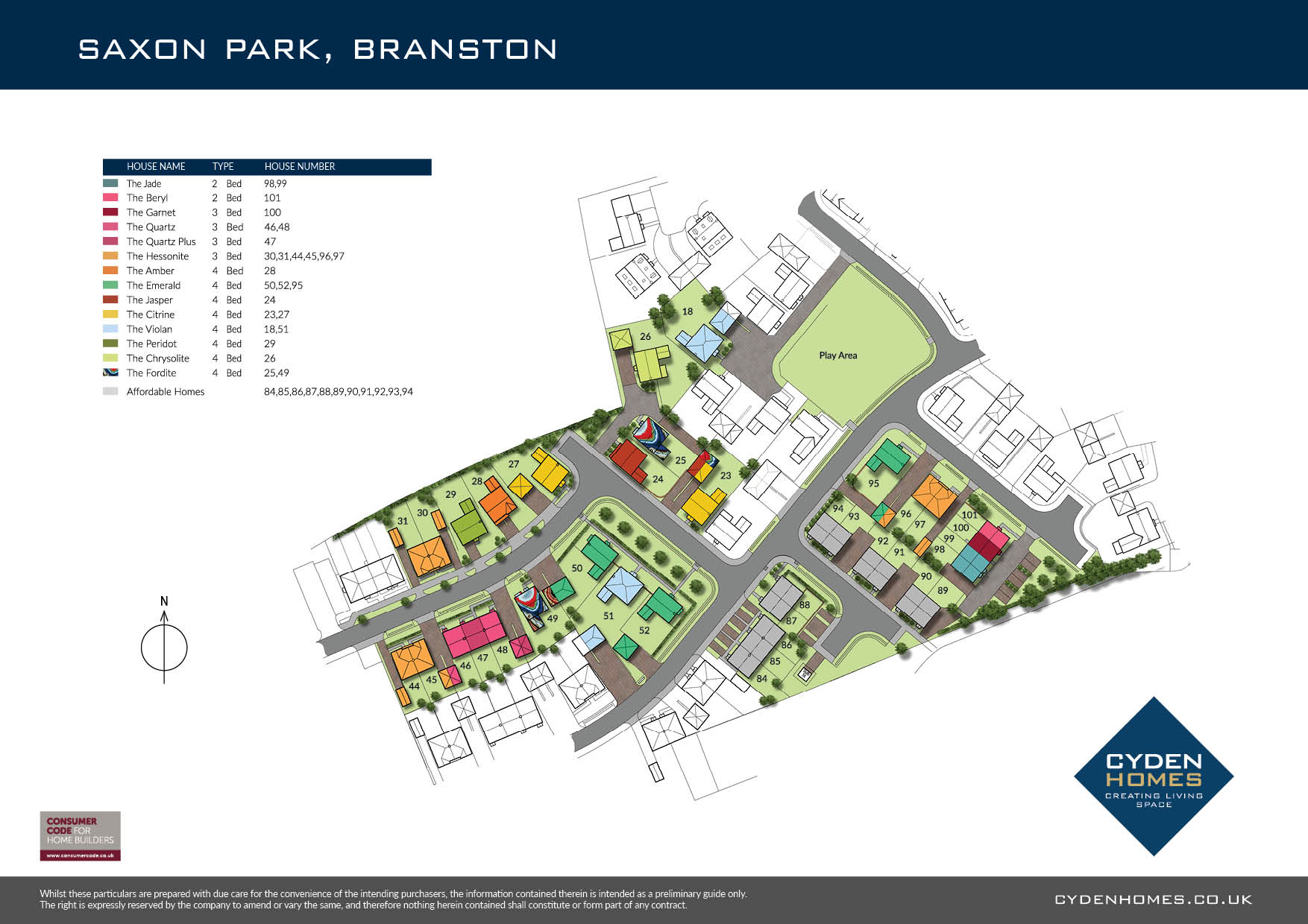 New Builds Lincoln Saxon Park Development Cyden Homes